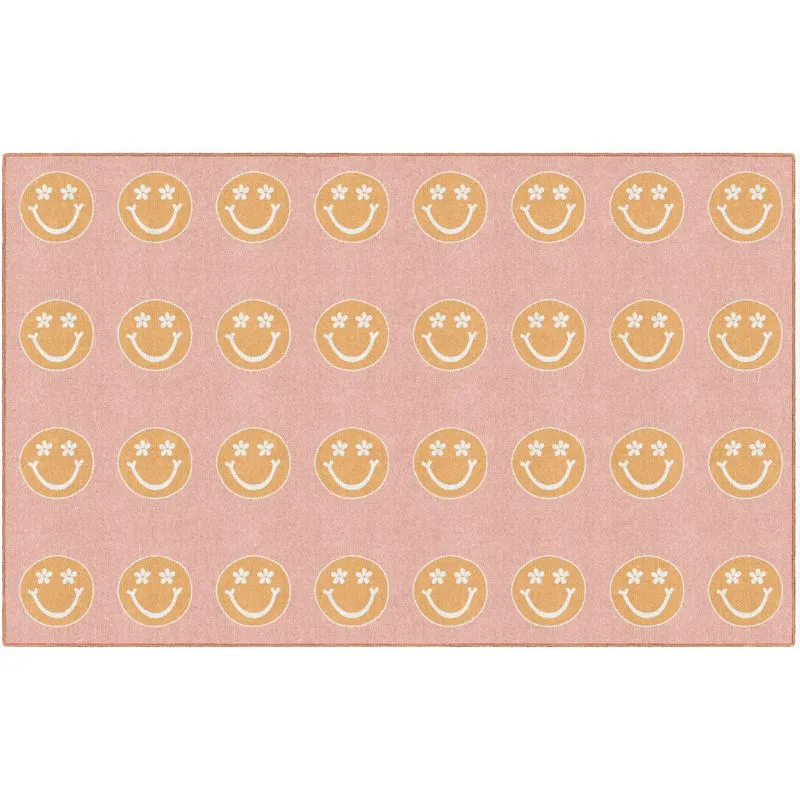 Good Vibes Happy Faces Classroom Rug