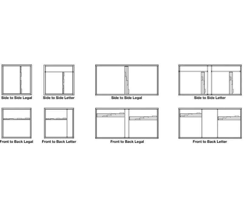 Hafele File Frame Kit for Wood or Metal Drawers