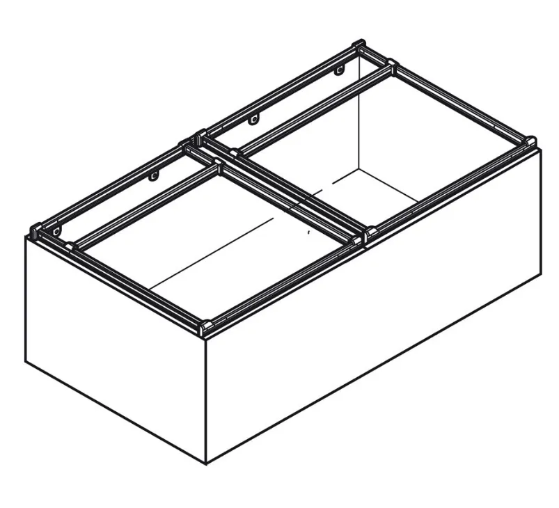 Hafele File Frame Kit for Wood or Metal Drawers