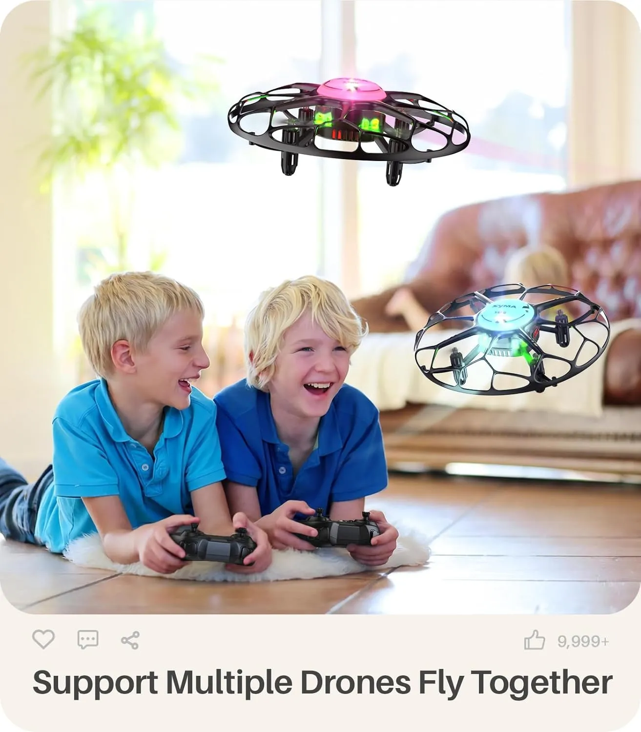 ITEM# 0205   Drone with LED, X660 Mini Quadcopter with 3D Flip, Rotary Ascent, Headless Mode, Speed Switch and Full Protection RC Helicopters UFO Toys Gifts for Beginners Adults (Watch Video)