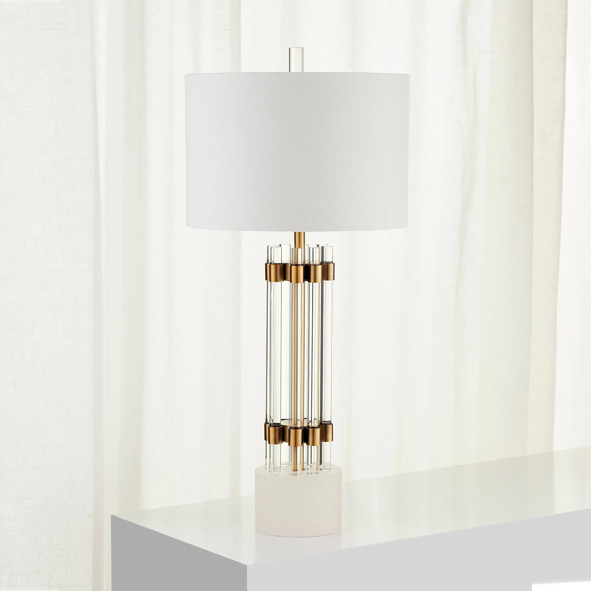 Kerberos Table Lamp|Brass by Cyan