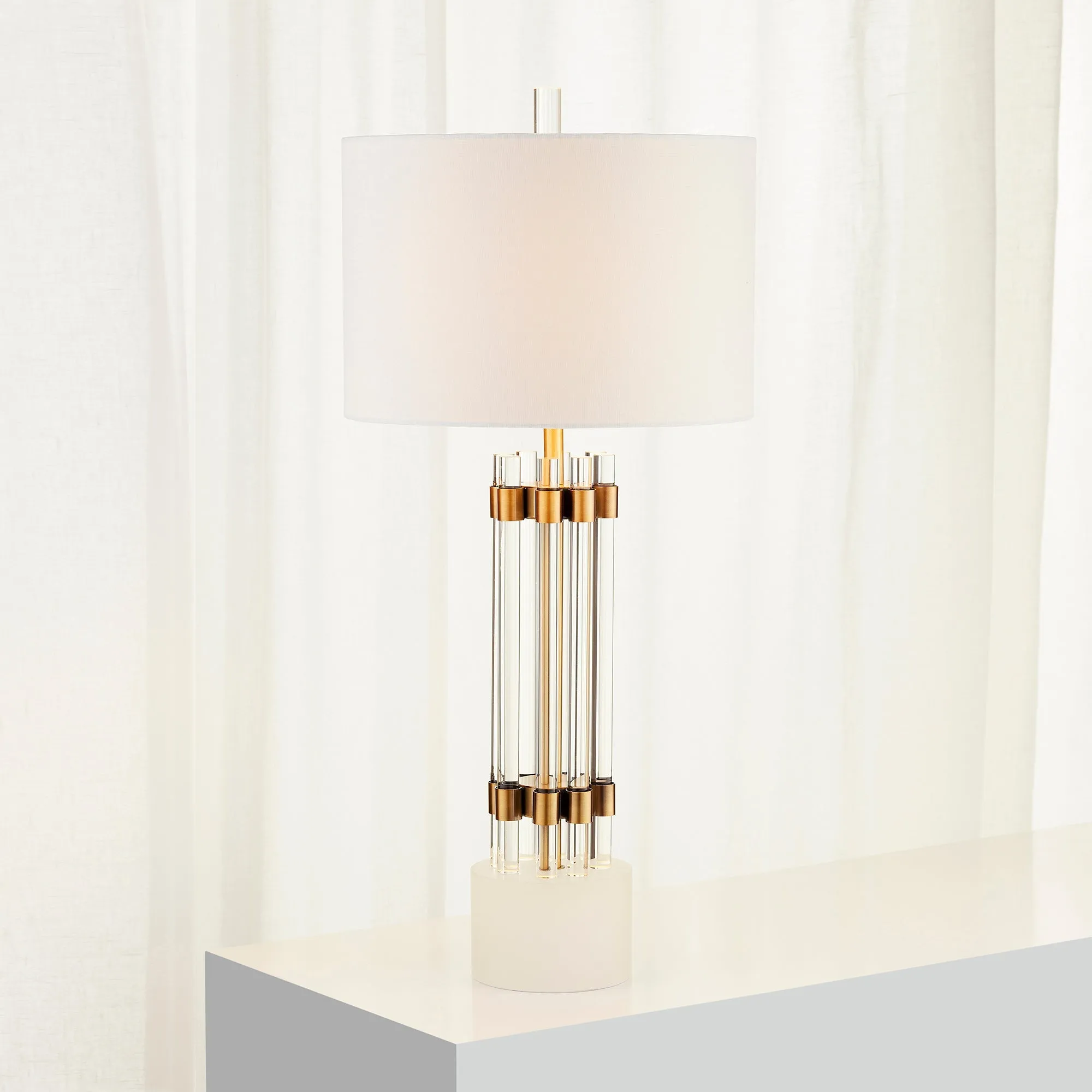 Kerberos Table Lamp|Brass by Cyan