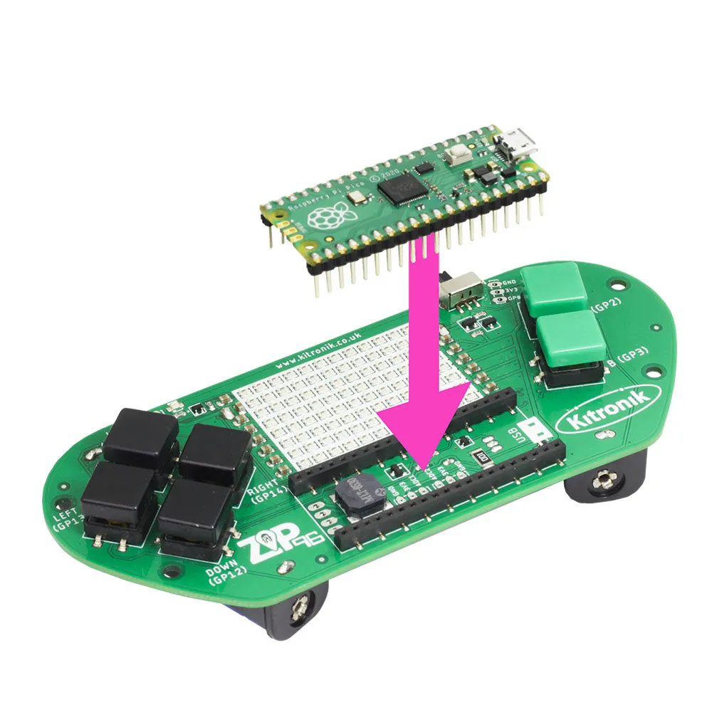 Kitronik ZIP 96 Retro Gamer for Raspberry Pi Pico