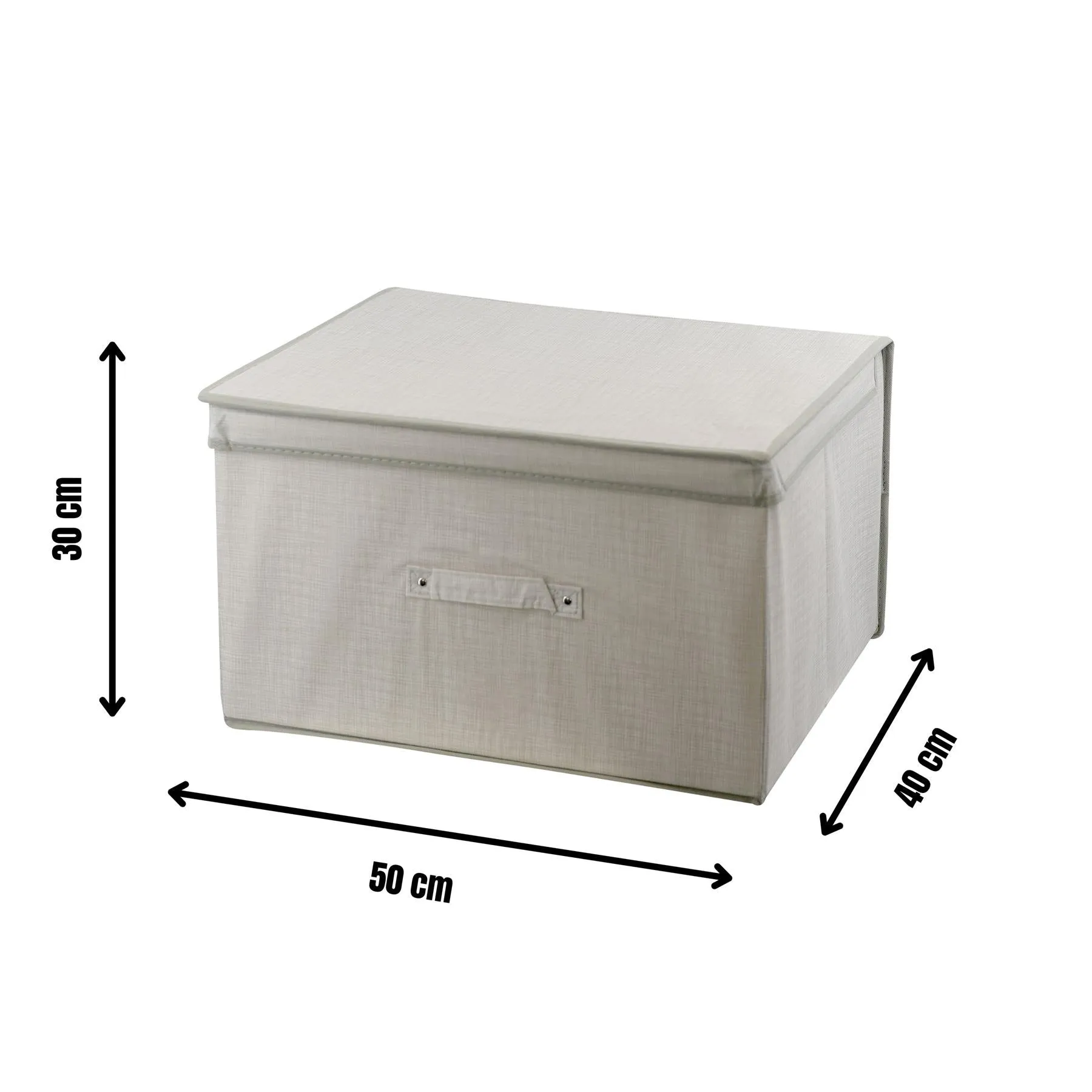 Linen Natural Large Storage Box