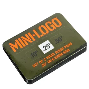 Mini Logo Rigid Riser Pads .25"