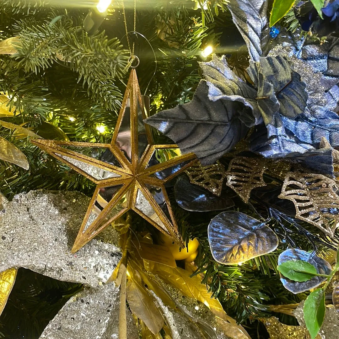 Mirrored Star Ornament, 6"