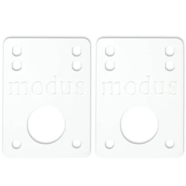 Modus Skateboard Risers - 1/8" - White