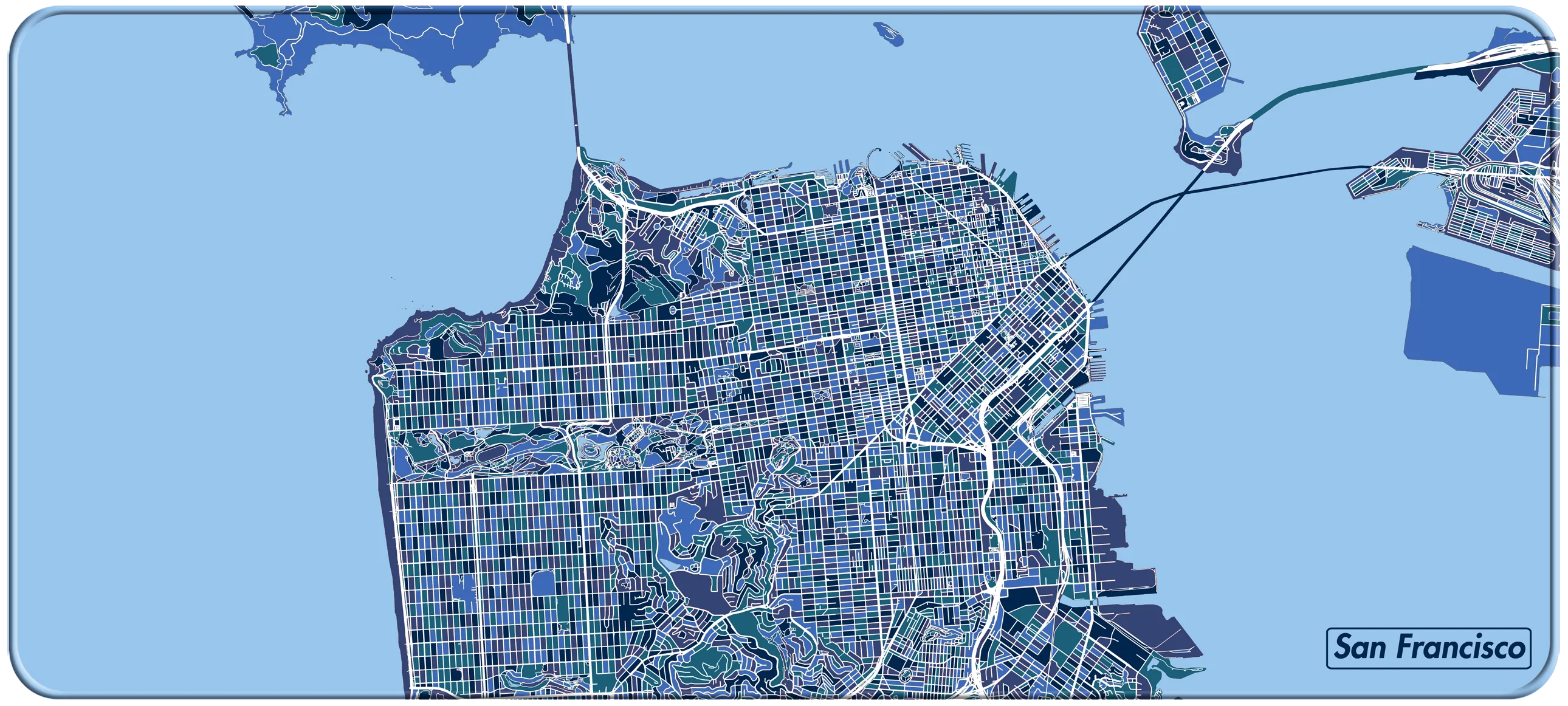 NANAMI DESIGN City Map Desk Mats Gen.2