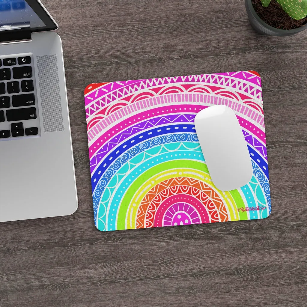 Neon Rainbow Mouse Pad (3mm Thick)