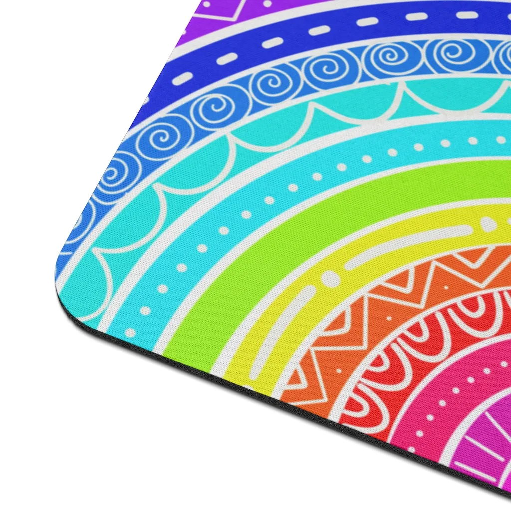 Neon Rainbow Mouse Pad (3mm Thick)