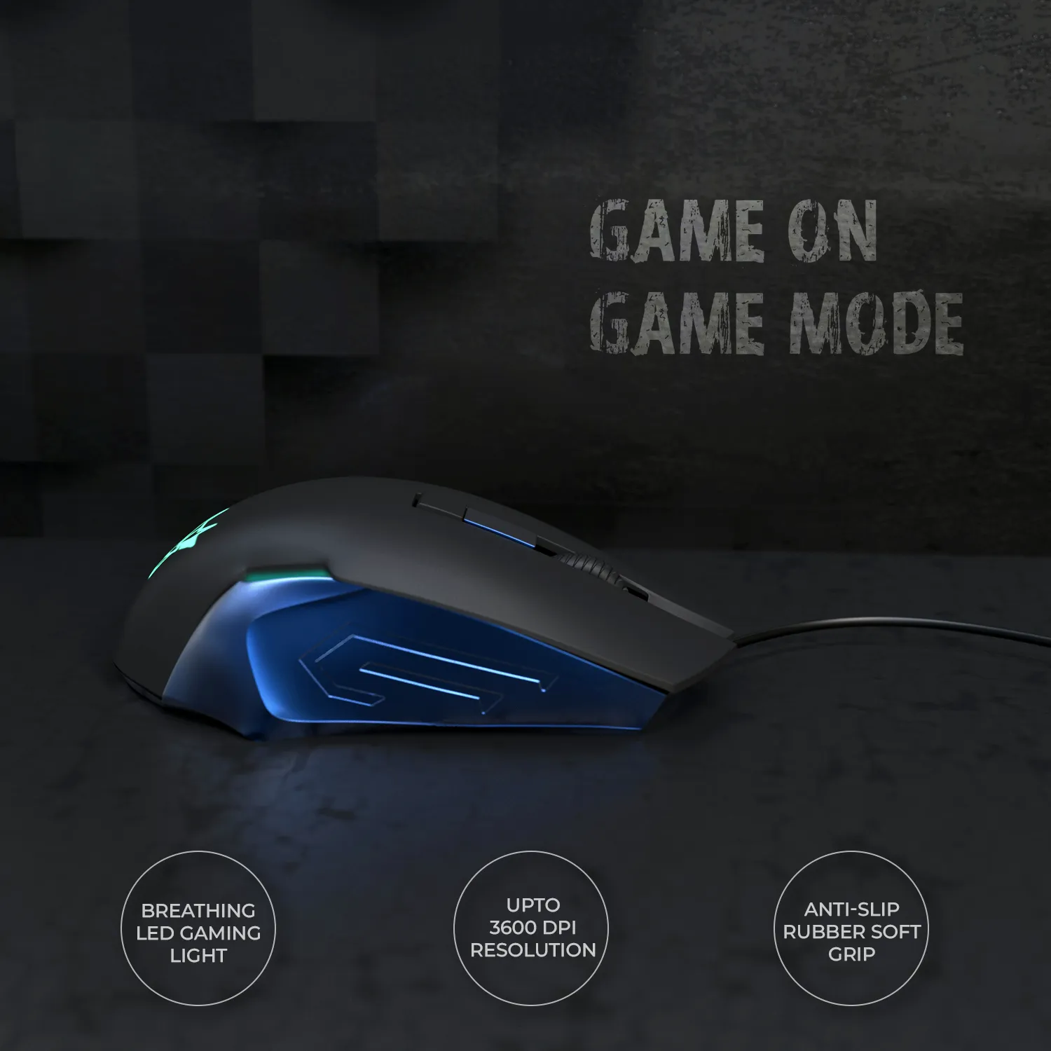 New Arctic Fox Gaming Mouse and Wired Keyboard Combo