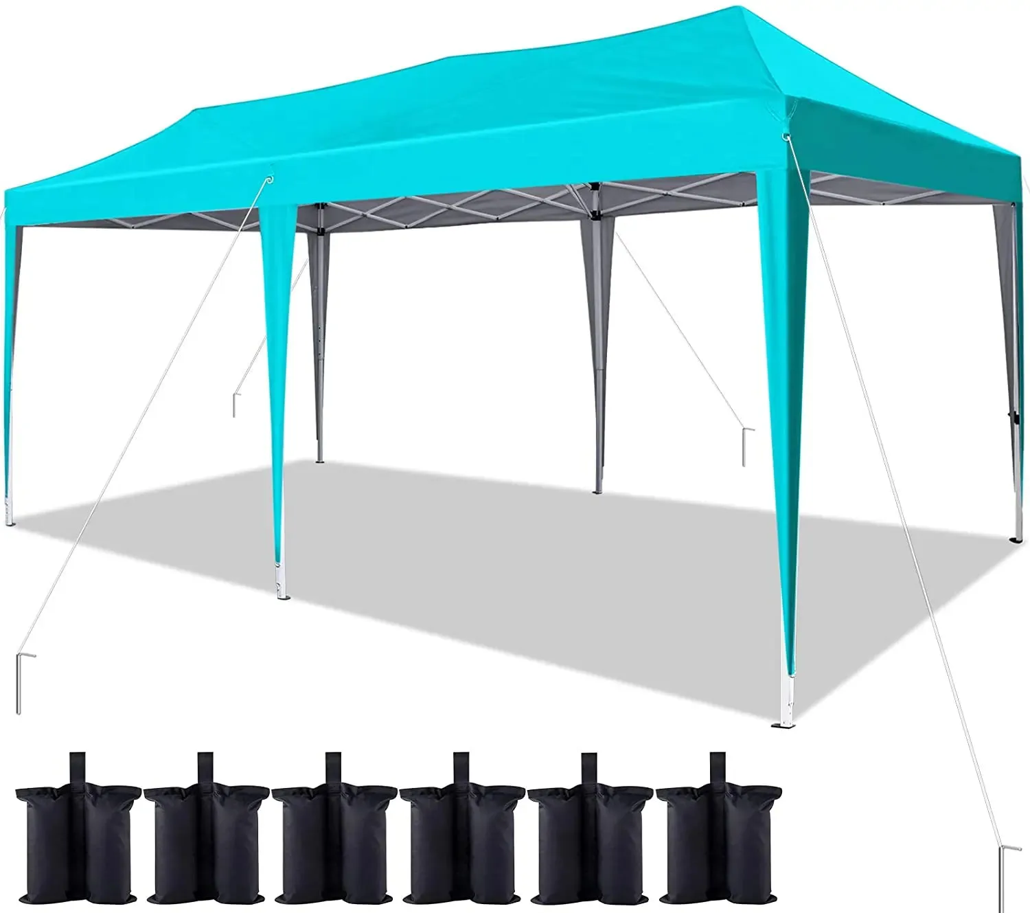 [New] No-Side 10'x20' EZ Pop up Canopy Tent