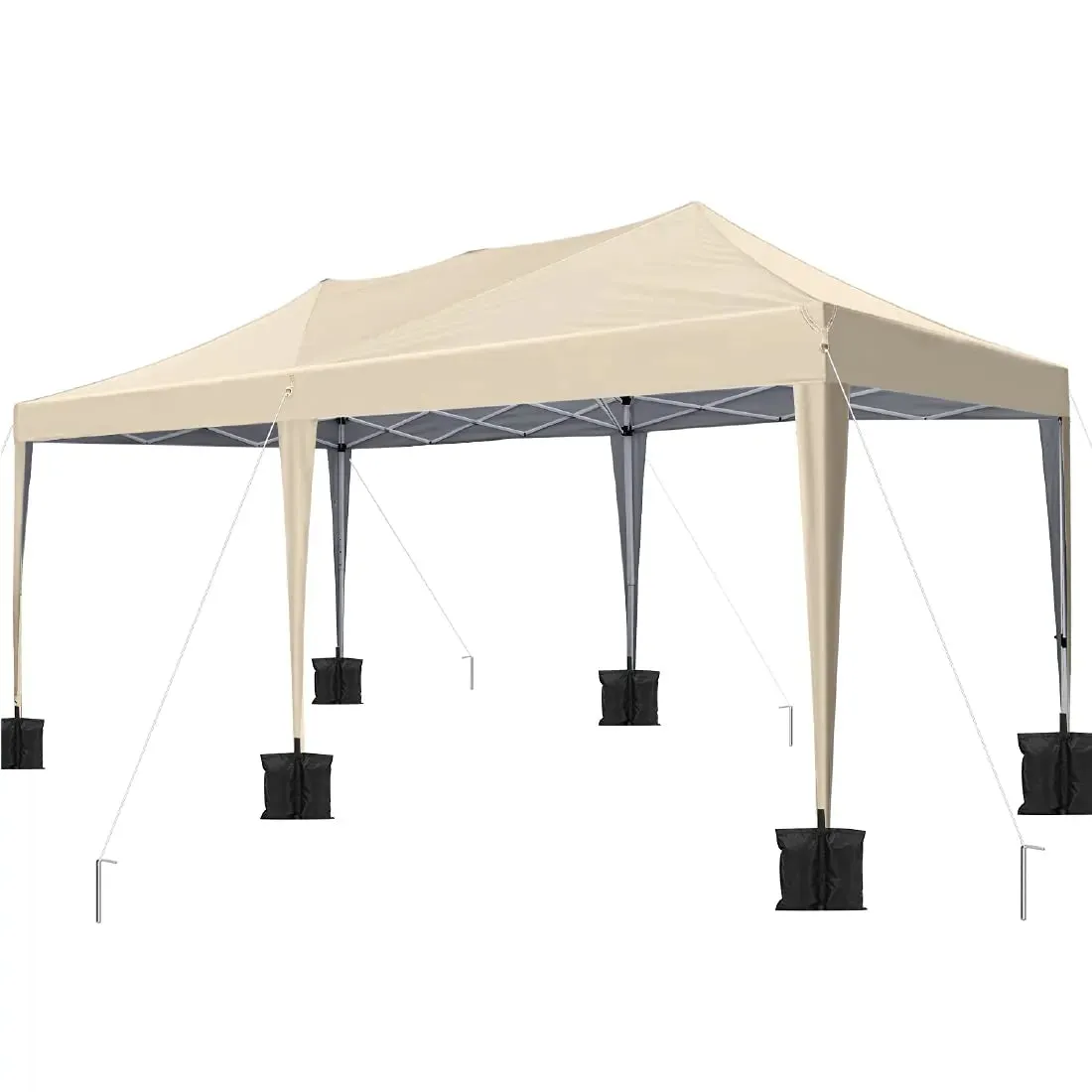 [New] No-Side 10'x20' EZ Pop up Canopy Tent