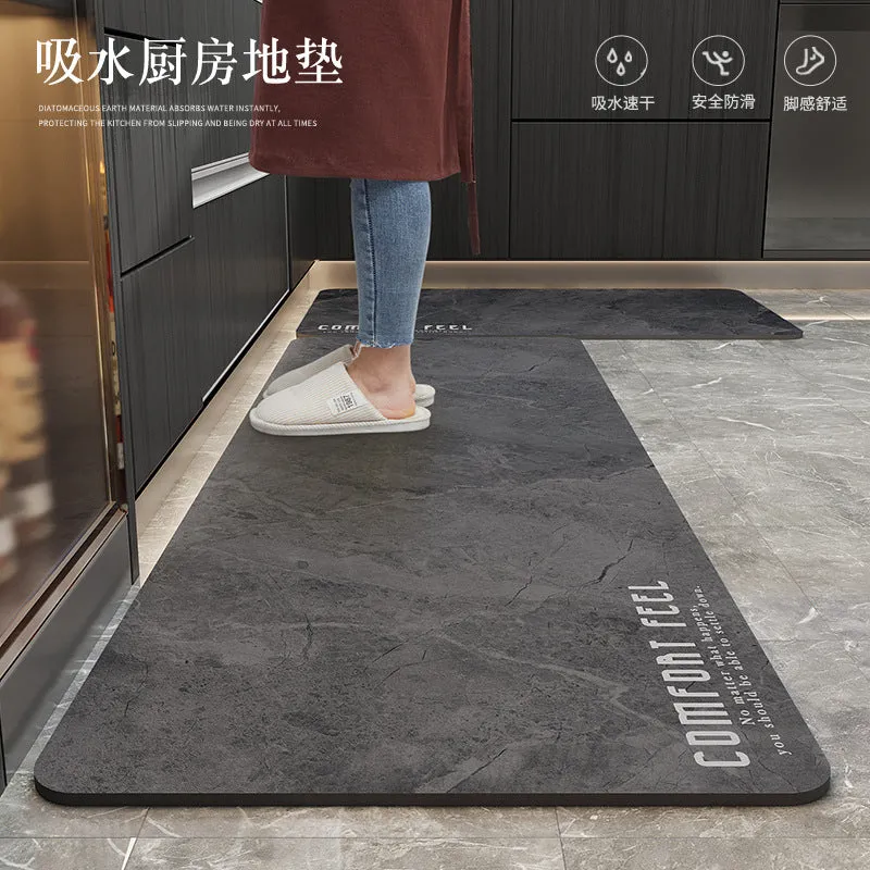 Non-Slip and Washable Rubber Kitchen Mat-(5851)(SA2553-12)5851 Feel Comfort