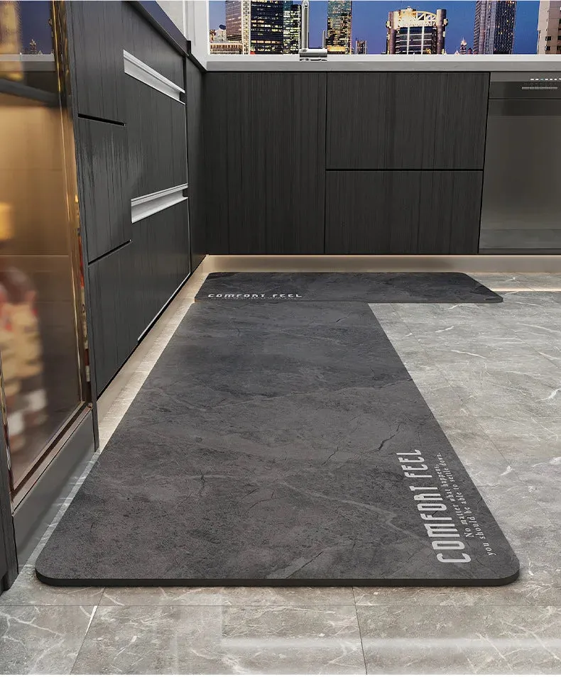 Non-Slip and Washable Rubber Kitchen Mat-(5851)(SA2553-12)5851 Feel Comfort