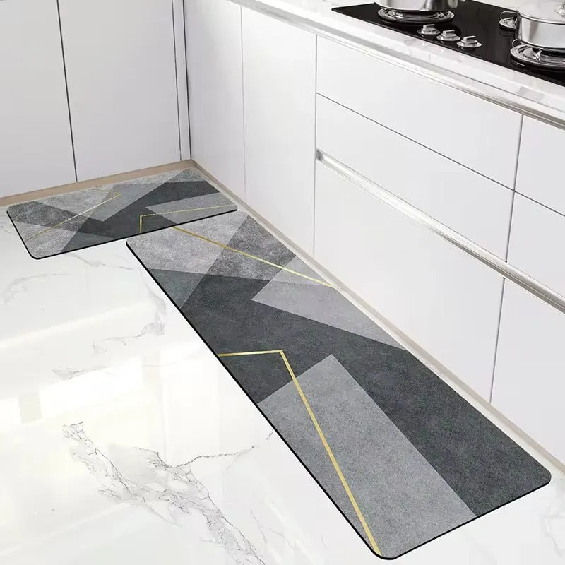 Non-Slip and Washable Rubber Kitchen Mat-(SA2553-12)5848 Galaxy