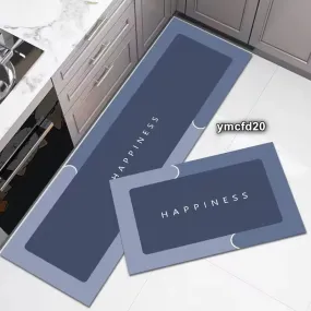 Non-Slip and Washable Rubber Kitchen Mat-(SA2553-12)Happiness