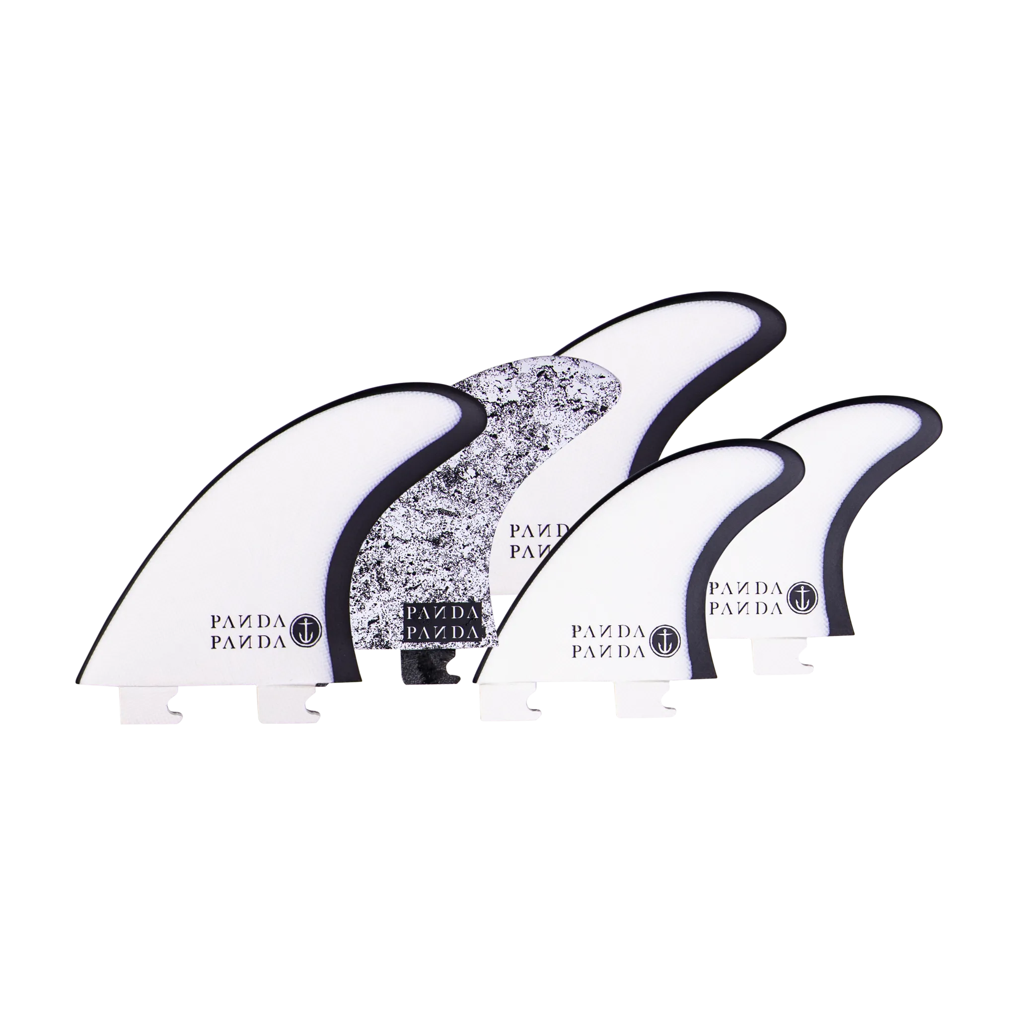 Panda 5 Fin - Black/White - Snap In