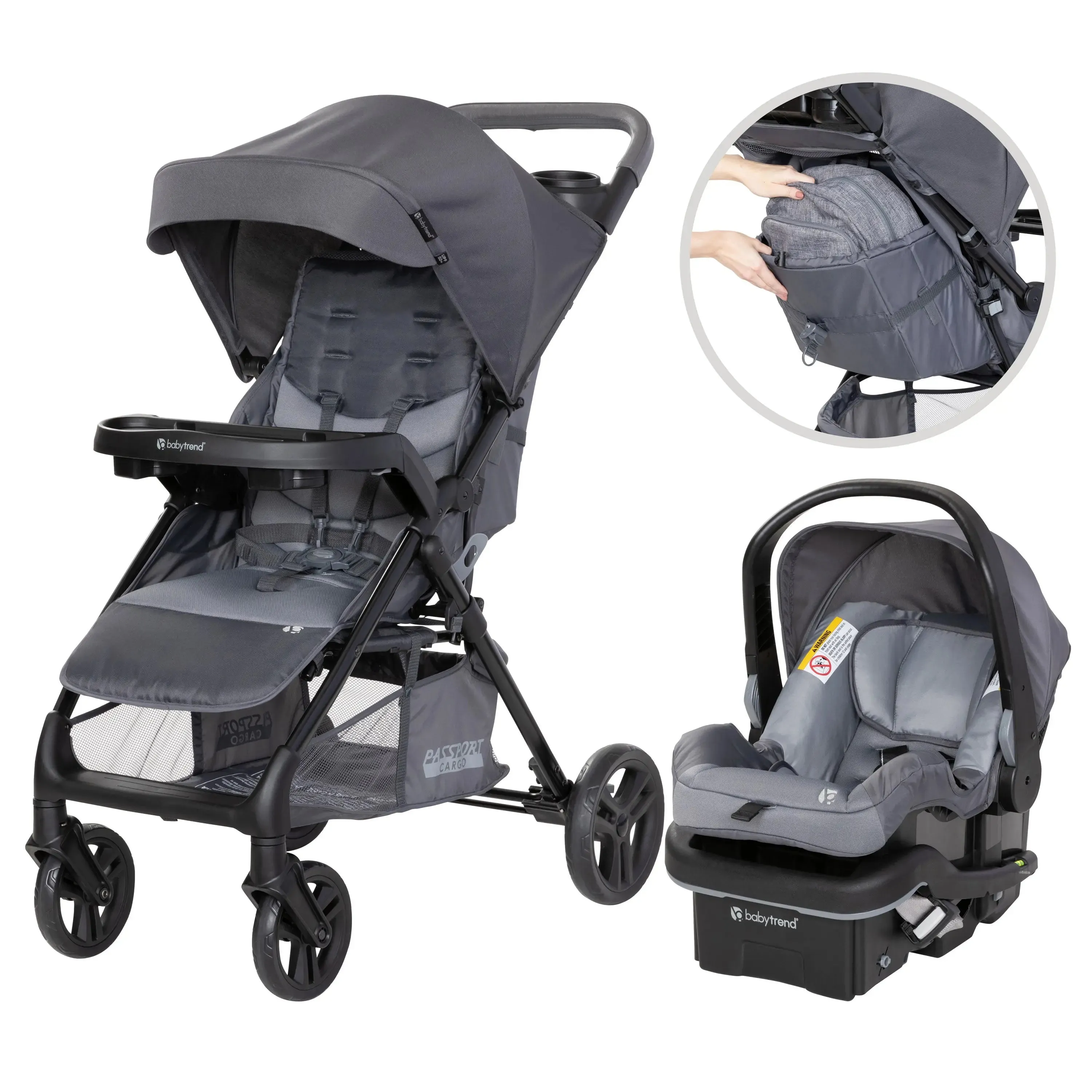 Passport® Cargo Stroller Travel System with EZ-Lift™ PLUS Infant Car Seat