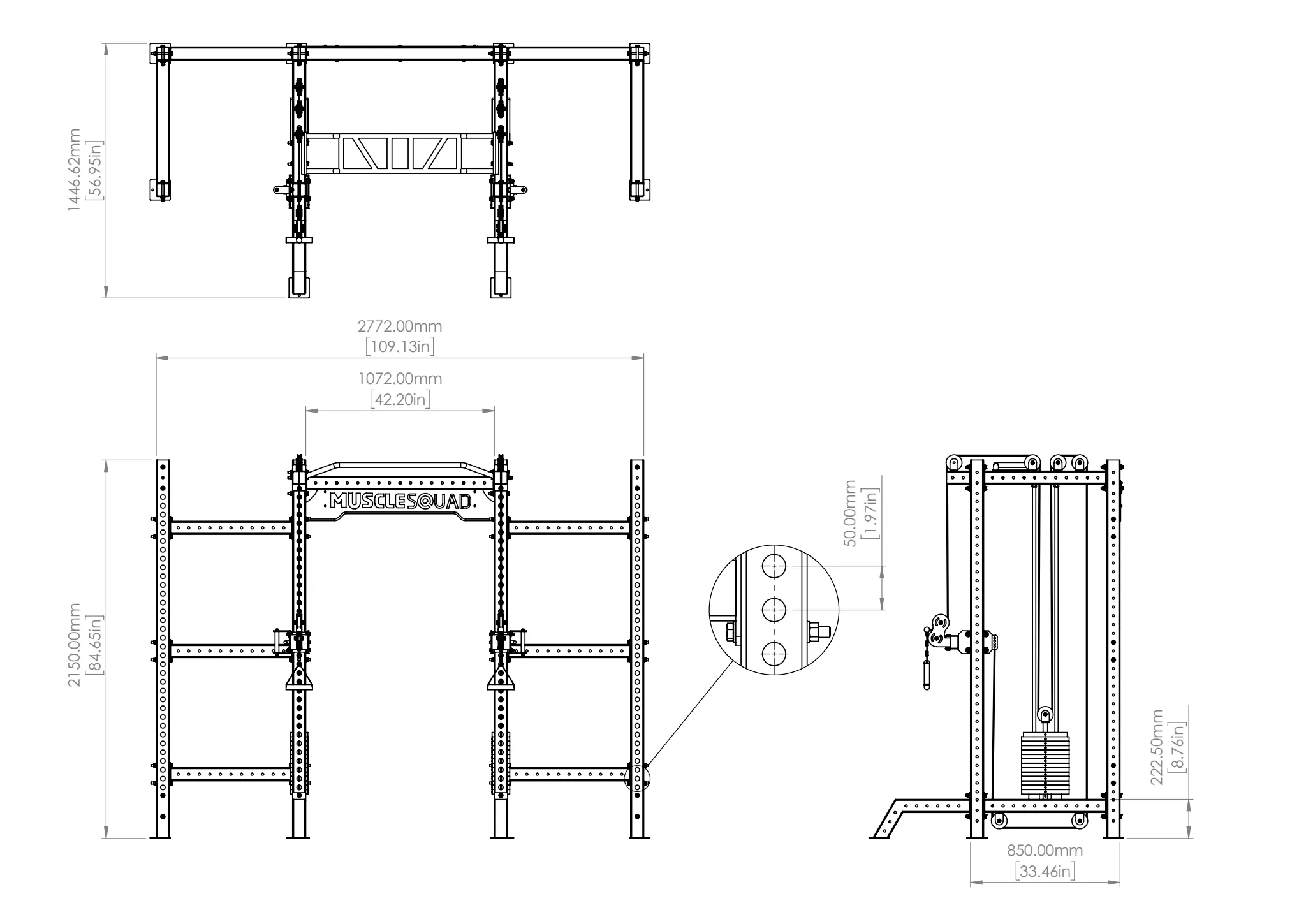 Phase 3 Dual Cable Stack & Double Side