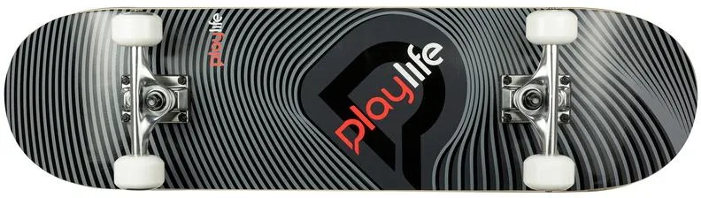 PlayLife Illusion Grey  Skateboard Complete