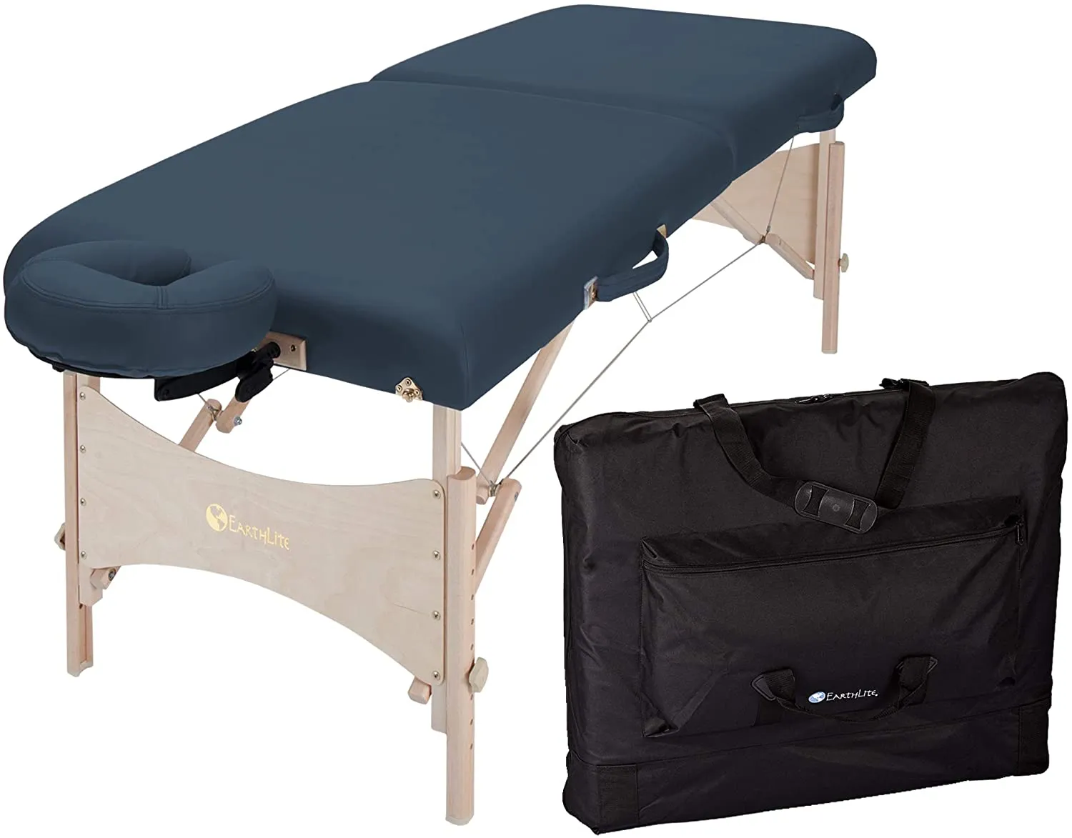 Portable Massage Table, Eco-Friendly Hard Maple Design, Superior Comfort, Face Cradle and Carry Case 30x73 Inches