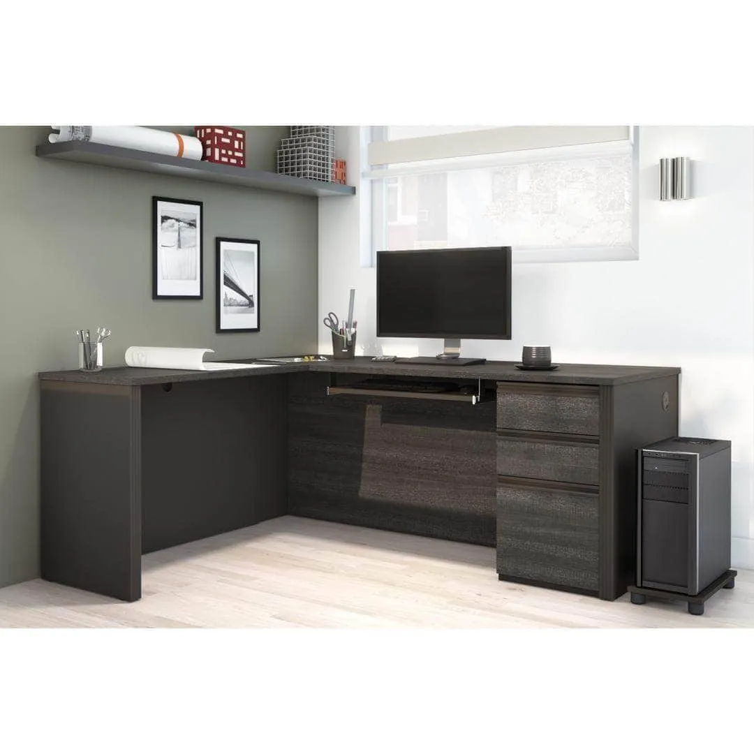 Prestige  L-Shaped Desk with Pedestal - Available in 2 Colours