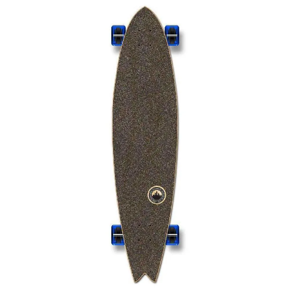 Punked Fishtail Surfer Natural Longboard Complete