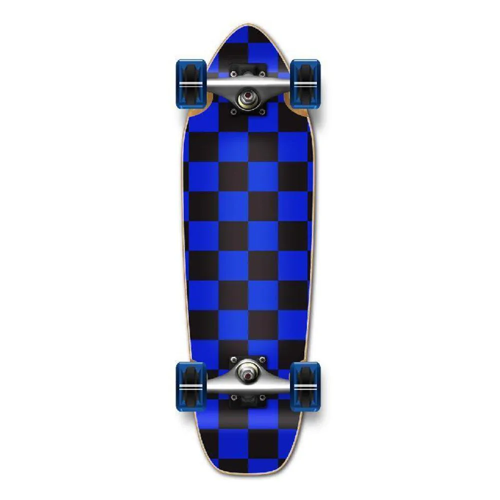 Punked Mini Cruiser Complete - Checker Blue