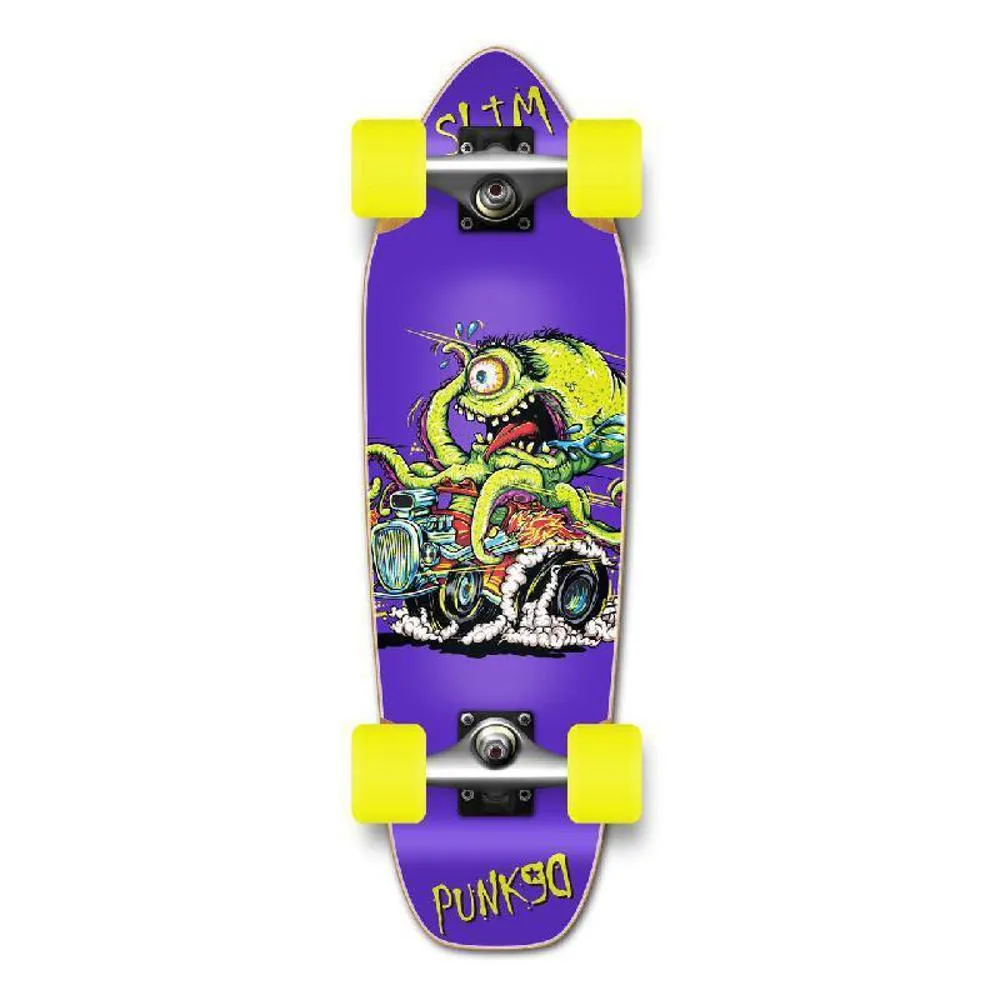 Punked Mini Cruiser Hot Rod Slim Complete