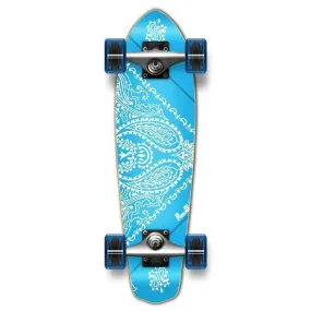 Punked SkyBlue Bandana 25" Micro Cruiser Complete