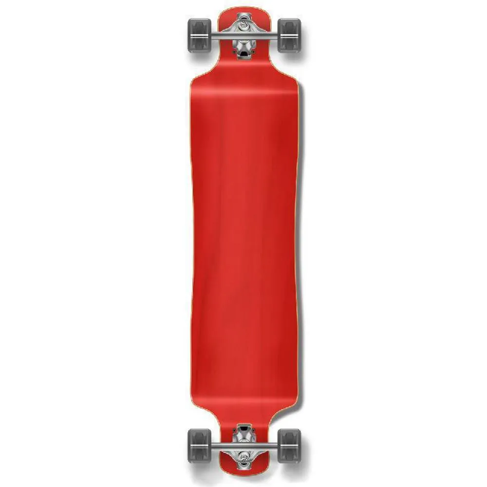 Punked Stained Red 40" Lowrider Longboard Complete