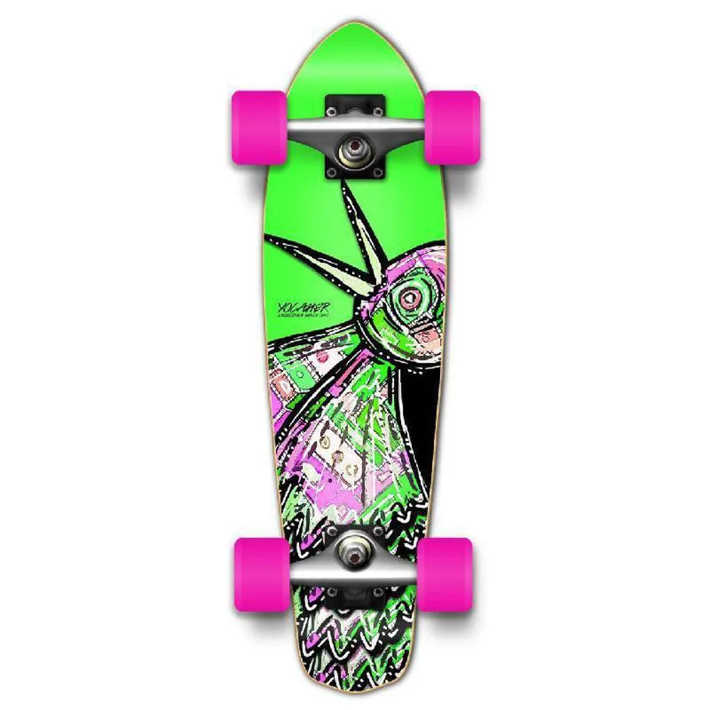 Punked The Bird Green 25" Micro Cruiser Complete