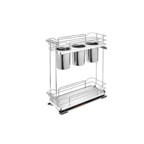 Rev-A-Shelf / 5322UT-BCSC-6-GR / Two-Tier Utensil Pullout Organizers w/ Soft-Close