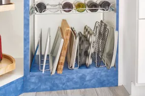 Rev-A-Shelf Chrome U-Shaped Bakeware Organizer 596-10CR-52