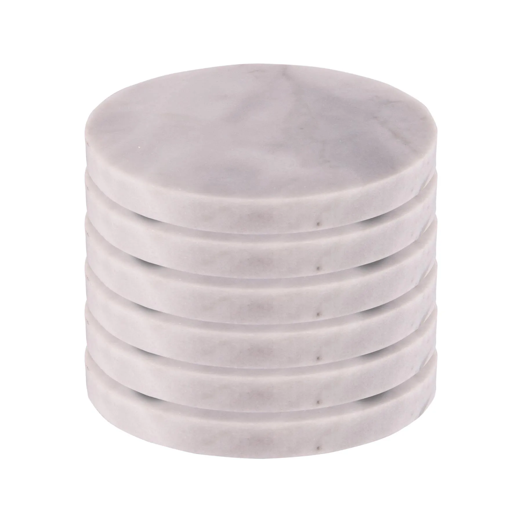 Round Marble Coasters - Pack of Six - By Argon Tableware