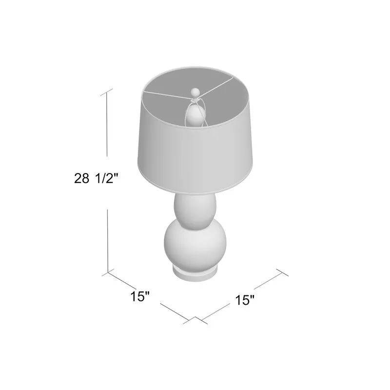 Scotland 28.5" 2 Pcs Table Lamp Set