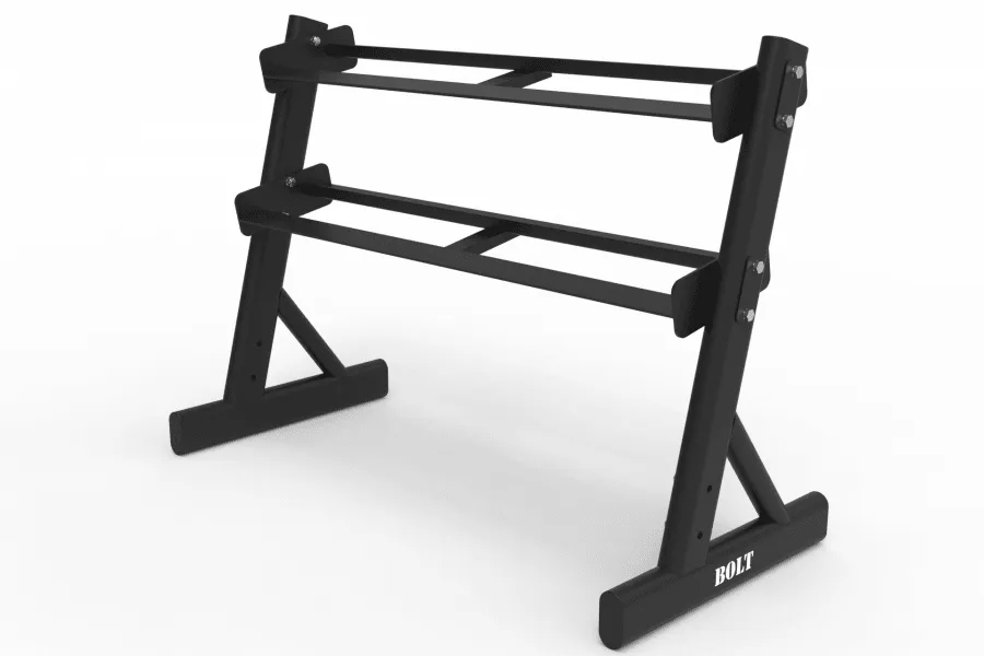 SCOUT 48" 2TIER DUMBBELL RACK (DUMBELLS NOT INCLUDED)