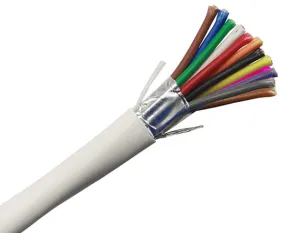 Security Alarm Cable - Plenum (CMP) - 18/12 AWG, CL3P, Stranded (7 Strand), Shielded, 1000ft, White