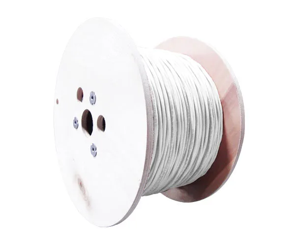 Security Alarm Cable - Plenum (CMP) - 18/6 AWG, CL3P, Stranded (7 Strand), Shielded, 1000ft, White