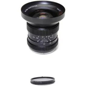 SLR Magic 10mm T2.1 HyperPrime Cine Lens with MFT Mount and 77mm Variable ND Kit