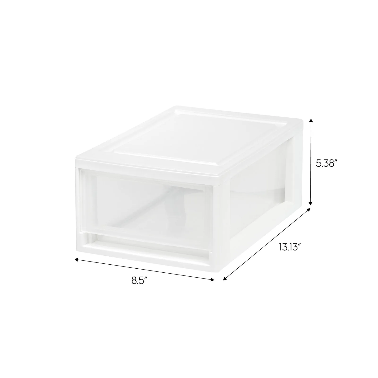 Small Stacking Drawer, 8 Pack, White