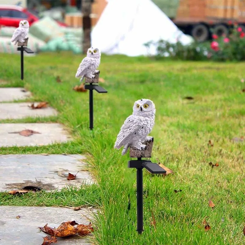 Solar Owl Garden Light