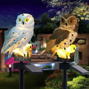 Solar Owl Garden Light