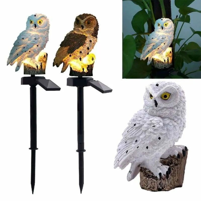 Solar Owl Garden Light