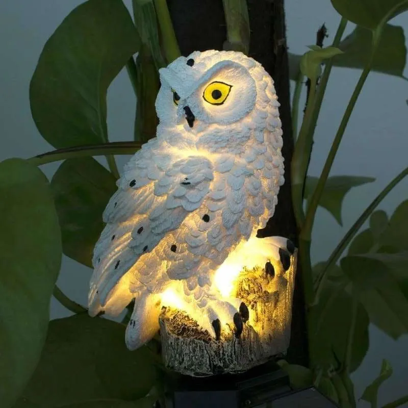 Solar Owl Garden Light