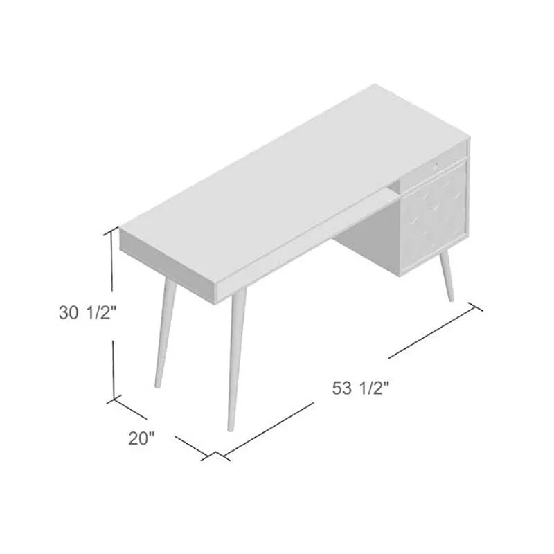 Solid Wood Million Study Table with Storage Honey