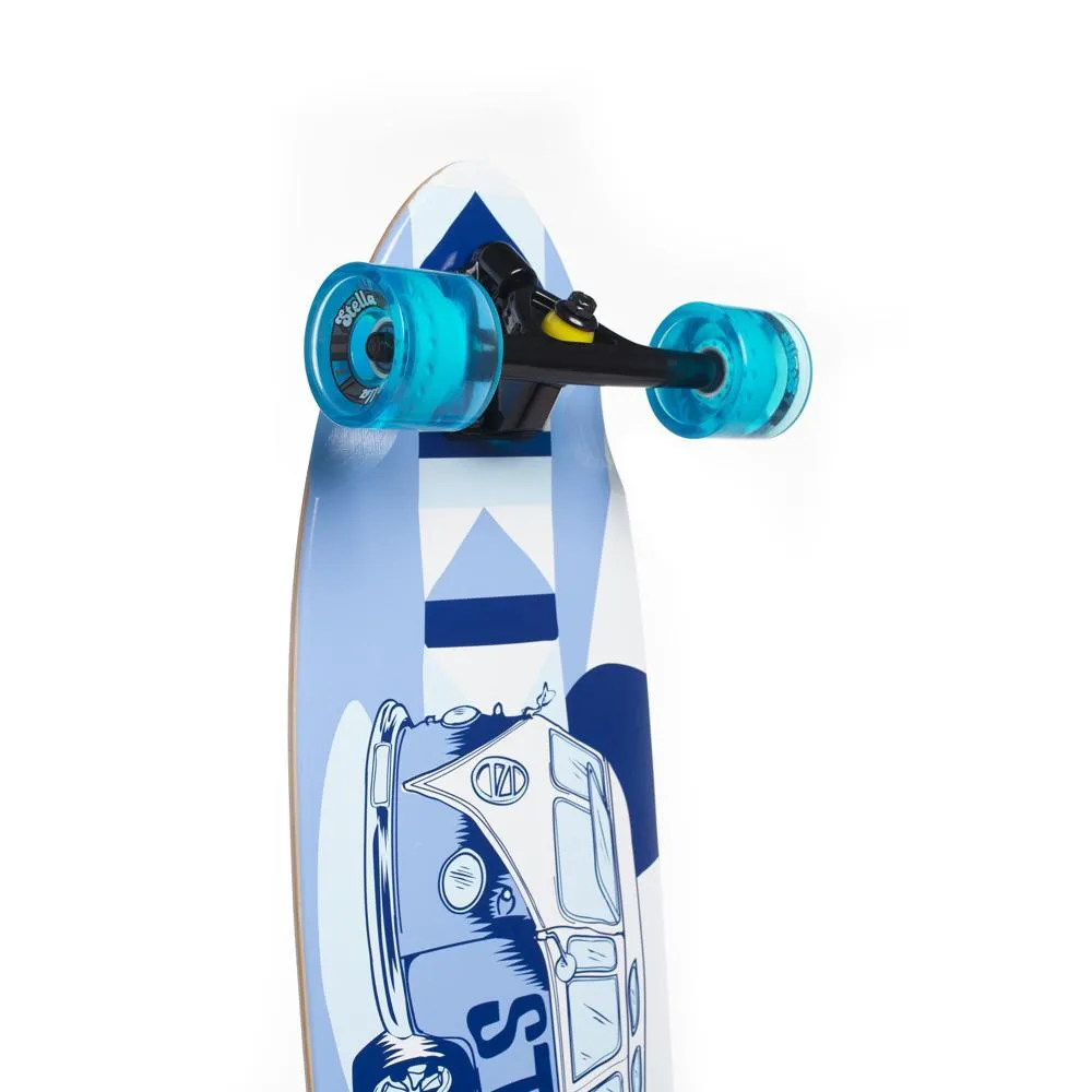 Stella Volkswagon Blue 38” Kicktail Longboard