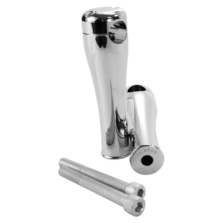 TC Bros. 6" Chrome Springer Risers for 1" Diameter Handlebars