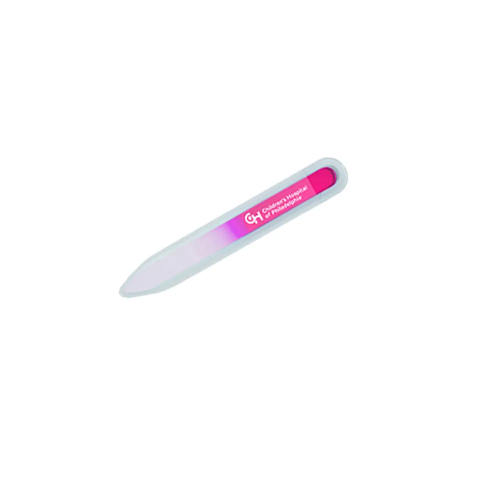 Tempered Glass Nail File in Clear Sleeve